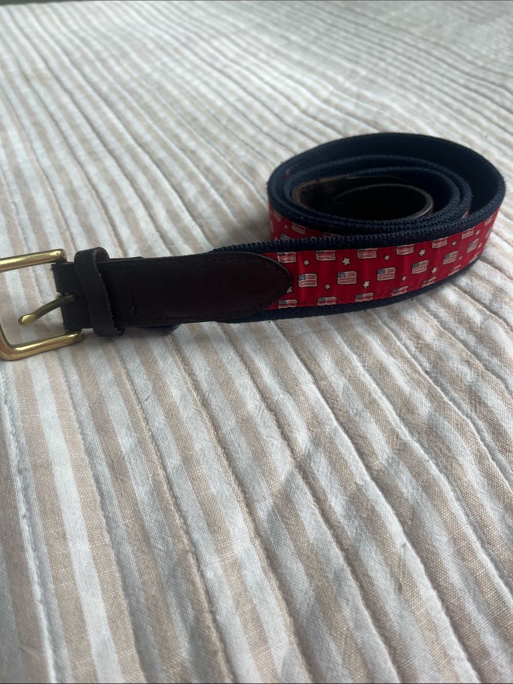 Men's Vineyard Vines American Flag belt